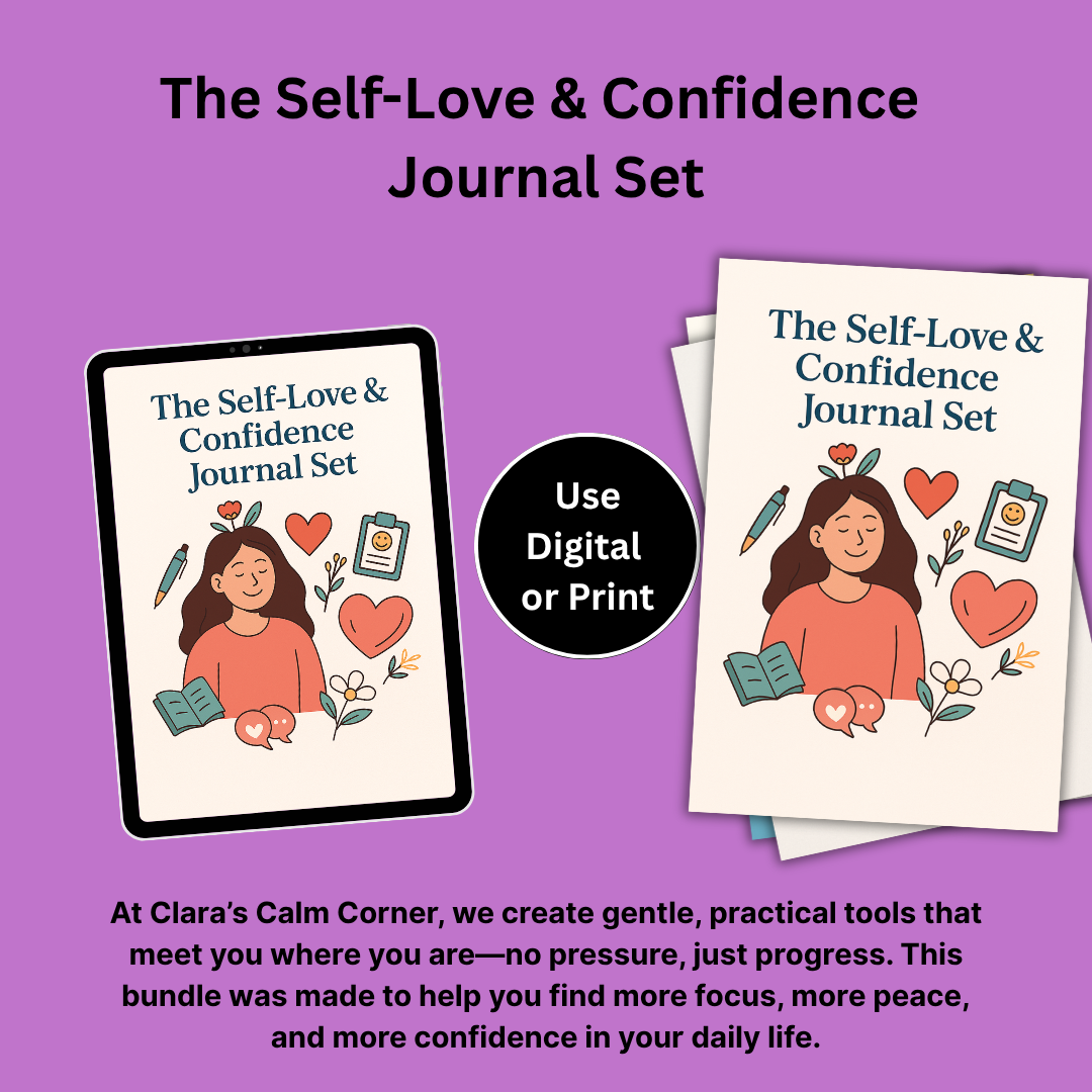 🌸 Self-Love & Confidence Bundle – Journals, Gratitude Prompts & Daily Reflection Tools for Inner Growth