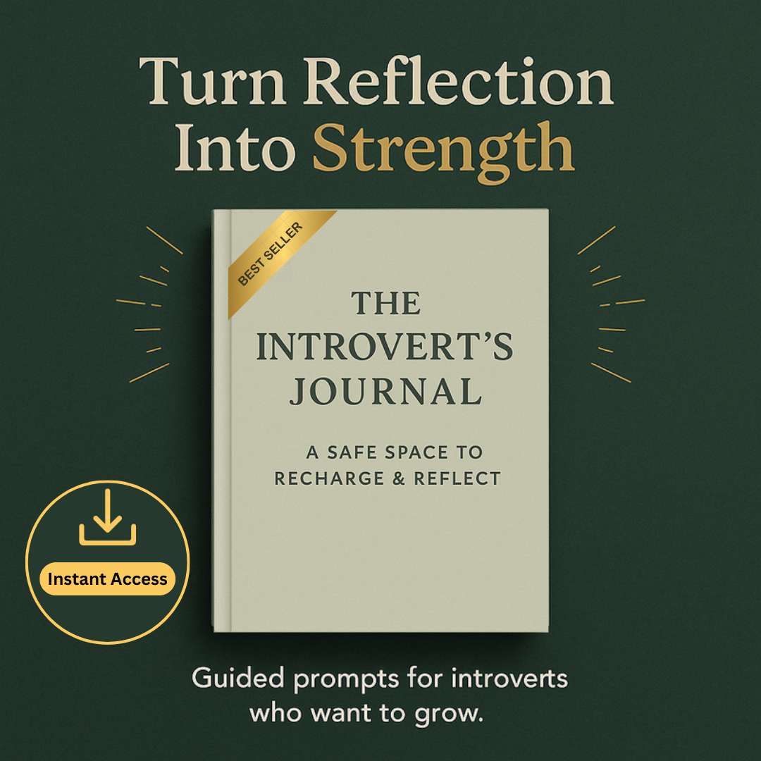 🌿 Being an Introvert Journal – A Self-Care & Reflection Journal for Quiet Souls